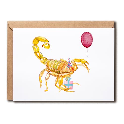 VLPGifts Zodiac Birthday Card - Happy Birthday Greeting - Friend Card - Scorpio Birthday Greeting...