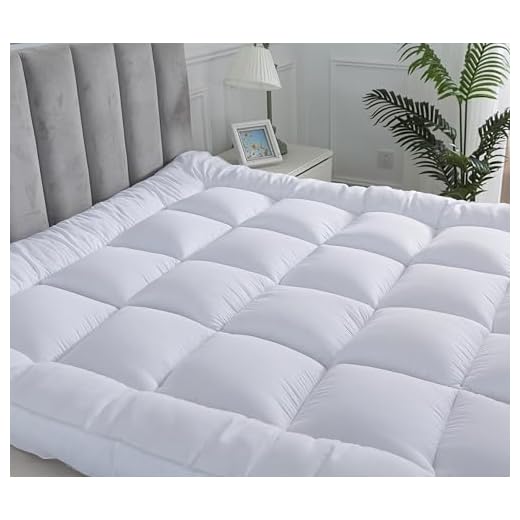 Hotel Quality Box Stitched Microfibre Mattress Topper 5cm Super soft Heavy Fill Orthopaedic Anti Allergy Quilted Mattress Topper (Double,137Cm X190cm)