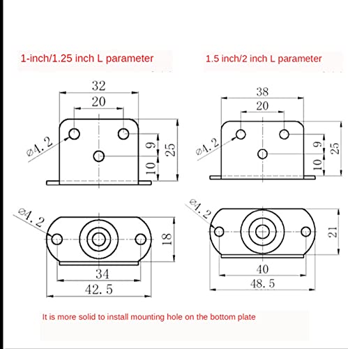 Roulette pivotante de 2 pouces pour déplacer votre lit sans effort en lot de 4 - 7