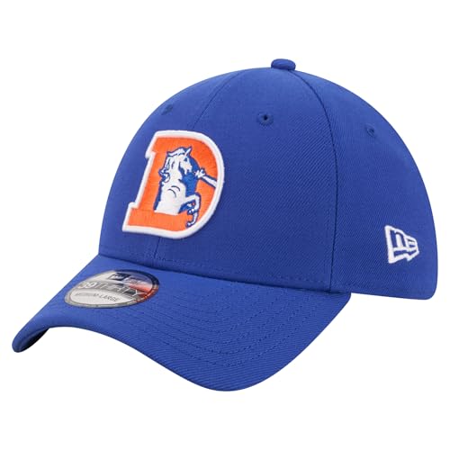 New Era Mens Royal Denver Broncos Core Team 39THIRTY Flex Hat