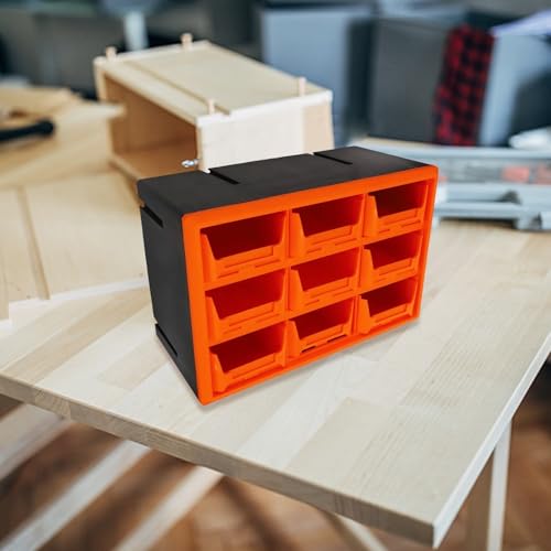 Boîte de rangement 9 compartiments pour ne plus perdre vos petites pièces PP