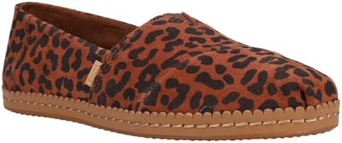 TOMS Womens Alpargata Leopard Leather Wrapped Slip On Flats Casual - Brown - Size 7.5 B | Image 1