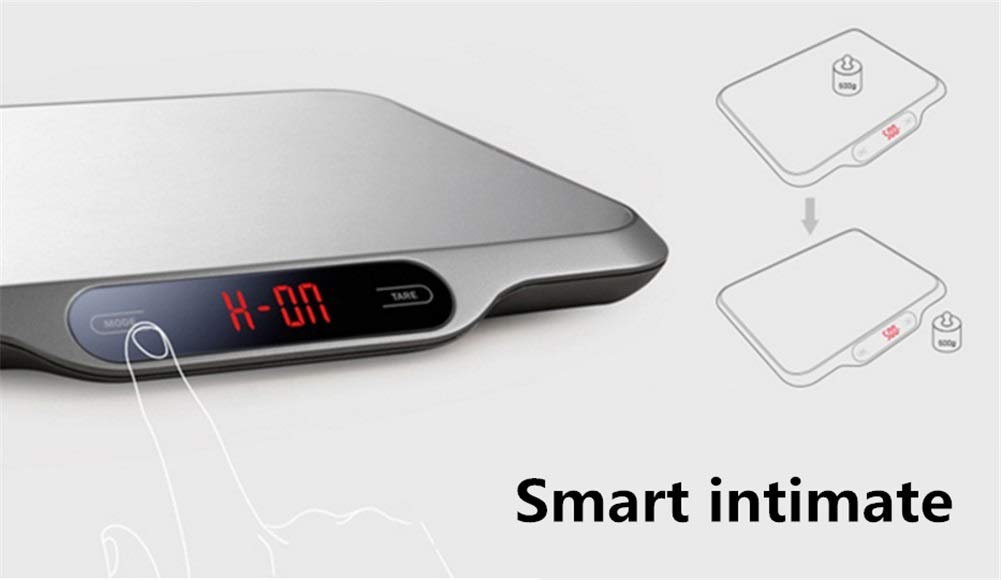 Balance cuisine Kitchen Scale Balance de cuisine LCD Display Grande balance de cuisine électronique en acier inoxydable avec balance numérique 15kg / 1g