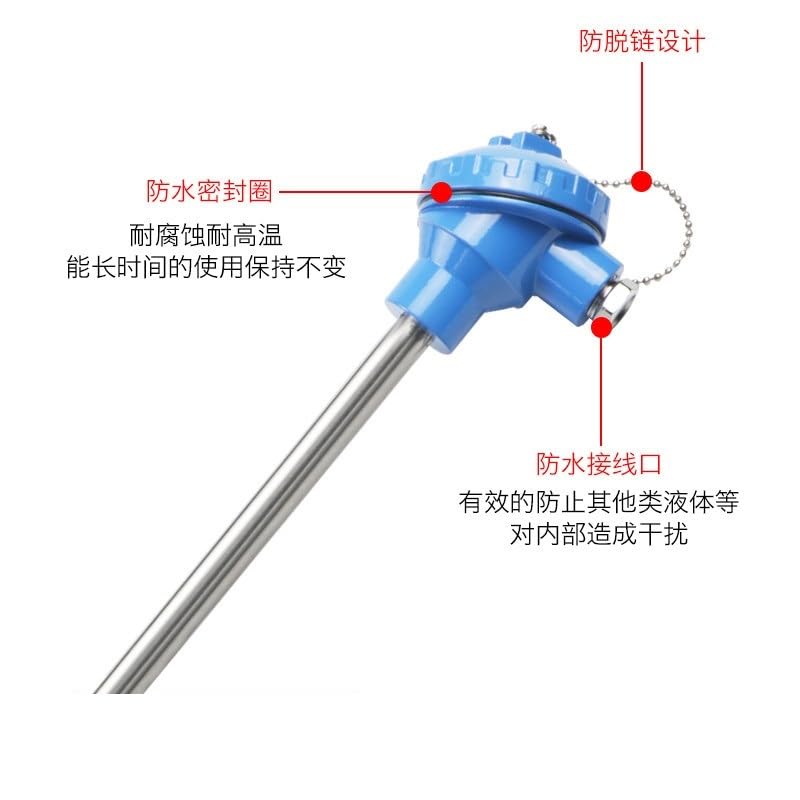 WRN-130/230 K/E Type PT100 Thermal Resistance Temperature Sensor(WRN230 800mm)