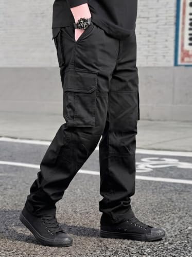 Image of Amazon Brand - INKAST Men Multi-Pocket Cargo Pants Casual Fit Trousers Stylish Cargo Trousers