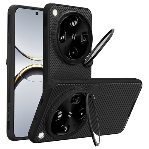 Image of Nillkin Case for Oppo Find X9 Ultra (6.82 inch Inch) CamShield Prop Magnetic Flip Style Transparent Black Lens Camera Protect Mobile Holder TPU + PC Black Color