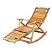 MAMINGBO Chaise de jardin inclinable en bois Chaise à bascule en bois Inclinable en plein air Relax-Chair Chaises longues Chaise longue réglable for le patio Véranda Jardin Pelouse Camping