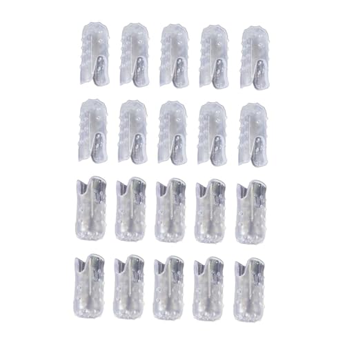 20 protectores de dedos grandes, transpirables, transparentes, reutilizables, para correr, senderismo, casa