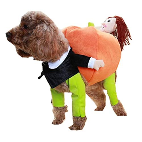 LEERAIN Ropa de Gato de Perro de Mascotas de Calabaza, Ropa de Gato de Perro Mascota Divertido, Transporte de Ropa de Calabaza Fiesta de Mascotas Ropa de Atuendo Divertido Cover