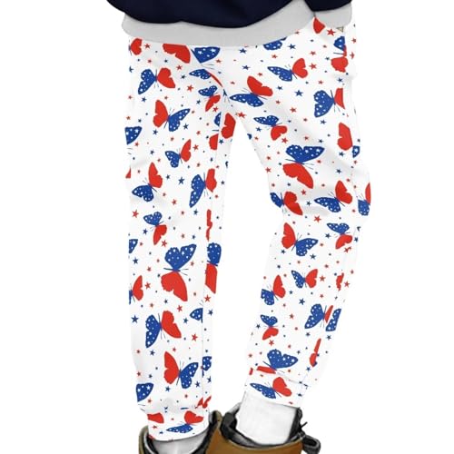 AmzPrint Butterfly Sweatpants for Boys Black Long Casual Fall Trendy Travel Running Athletic Sweatpants with Pockets2