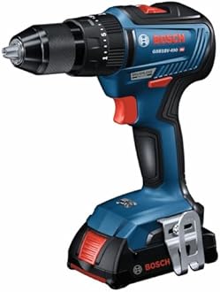 Bosch GXL18V-240B22 18V 2-Tool Combo Kit with 1/2 In. Hammer Drill/Driver, Two-In-One 1/4 In. and 1/2 In. Bit/Socket Impact Driver/Wrench and (2) 2 Ah Standard Power Batteries