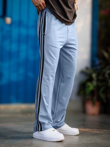 Image of Maniac Mens Colorblock Biscuit and Brown Color Baggy Fit Pant