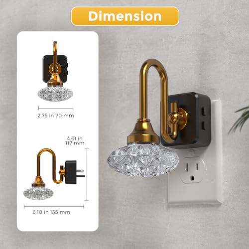 Image of L LOHAS LED Night Lights Plug into Wall,10-Color Changing RGB Floral Night Lights, Dusk to Dawn,3 Brightness Levels,Rotatable Plug in Nightlight for Bedroom, Nursery, Hallway, Gift