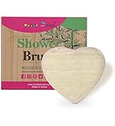 Exfoliating Heart Shaped Loofah Pad Body Scrubber Natural Loofah Sponge Exfoliating Body Scrubber...