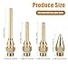 4pcs Fine Tip Nozzle, 4 Sizes Copper Nozzles for Hot Glue Tools Sturdy Nozzle Tips Kit for Craft School DIY Art Home Quick Repair