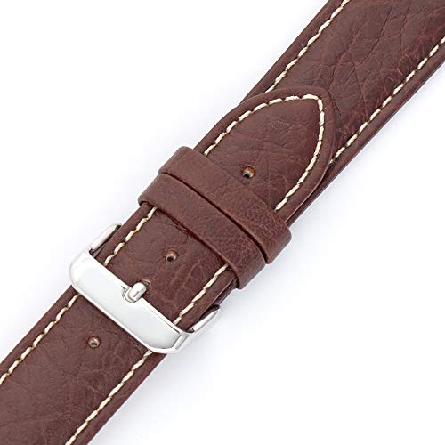 Hadley-Roma MS-906 Brown 24mm Men's Genuine Leather Watch Band