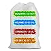 ALL SUPPLIES SHOP Medium, Large 38” X 58” Clear Trash Can Liner, 55-60 Gal Garbage Bags, 47 Micron 1.8 Mil Thick for Homes/Offices/Bathrooms/Hospitals/Hotels/Gyms, Indoor/Outdoor Use 100 Per, Flat