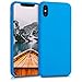 Produktbild kwmobile Hülle kompatibel mit Apple iPhone XS - Handyhülle gummiert - Handy Case in Blue Temptation