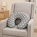 For Your Little One Breast Feeding Maternity Nursing Pillow Support | Mother & Baby Awards Shortlisted (Grey With White Stars)