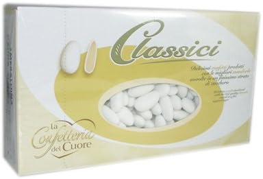 White Sugared Almonds 1KG Box by Classici