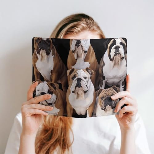 Couverture rechargeable en similicuir bouledogue A5 pour vos plans