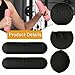 Yiju 2X Dumbbell Weight Bar Kids Adults Anti Slip Silicone Cast Iron Lifting Hand Weights Dumbbell Set for Running Pilates Barre, Black