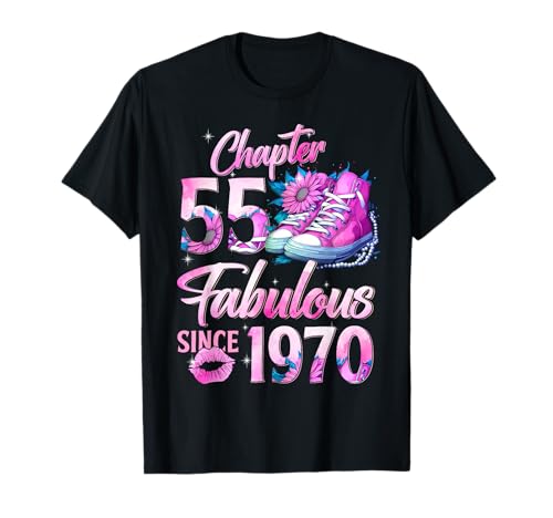 Chapter 55 Fabulous Since 1970 55th Birthday Queen Diamond Camiseta