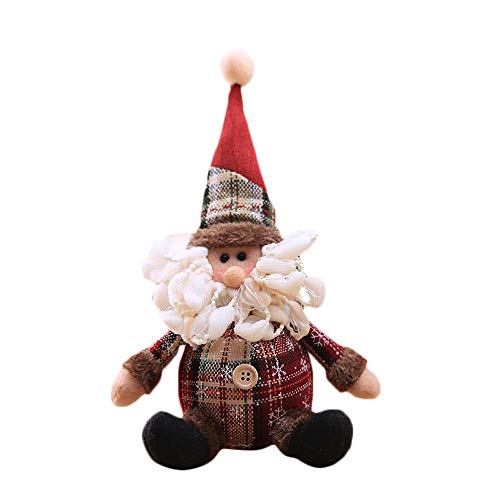 Christmas Decorations Sale,Colorful(TM) Merry Christmas Christmas Ornaments Gift Santa Claus Snowman Tree Toy Doll Hang Decorations (B)