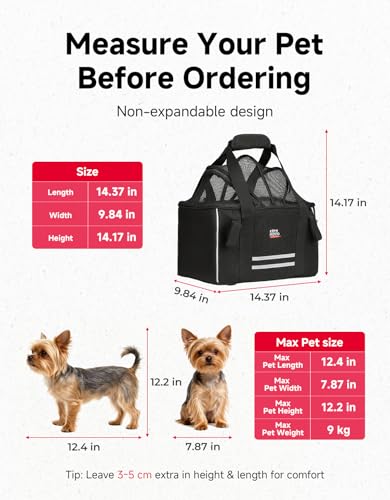 KEMIMOTO Dog Rear Bike Basket