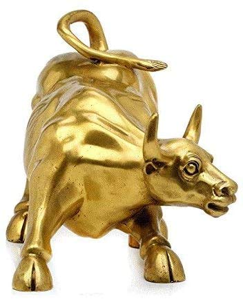 Amazon.co.jp: DOUKI YA 銅牛 牛 ウォール街 牛の銅像 新年 祝 ウシ 十