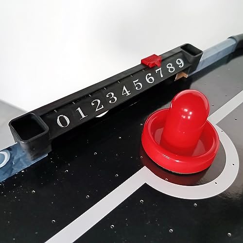 Sport1 Air Hockey Metal Vertikaler Klapptisch Air Mini mit Lüfter 12 V Platzsparender Air-Hockey-Tisch Maße 121 x 60 x 76 cm 2 Griffe und 2 Scheiben inkludiert mit integrierter Punktezähler. – Bild 6