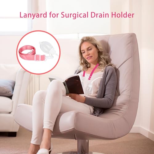 Image of Shower Lanyard for Mastectomy Drain Holder Quick Dry Drain Holder After Tummy Tuck Skin Friendly JP Drain Holders for After Breast Surgery Adjustable Drain Lanyard Post Mastectomy Recovery Supplies