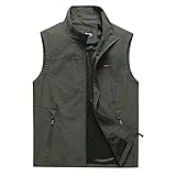 Materiale: i gilet sportivi da uomo sono realizzati al 100% in nylon. Fodera in nylon di alta qualità e rete traspirante, comoda ed elegante. Gilet estivo pratico e traspirante multitasche