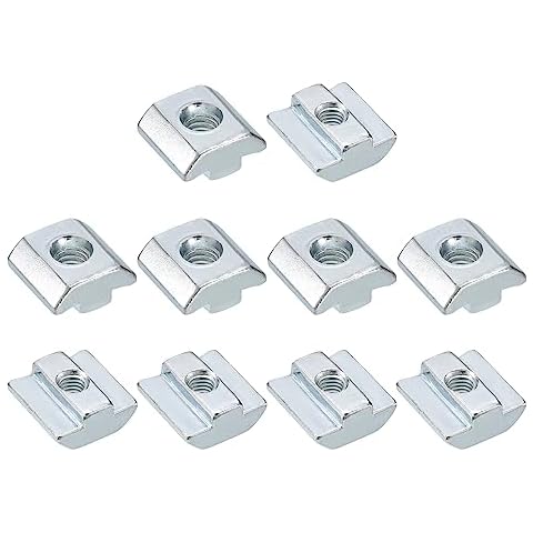 sourcing map Nickel Plated T Nuts for 4040 Series Cover