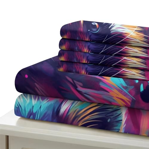 Housse de couette raton laveur 3D pour chambre enfant ado