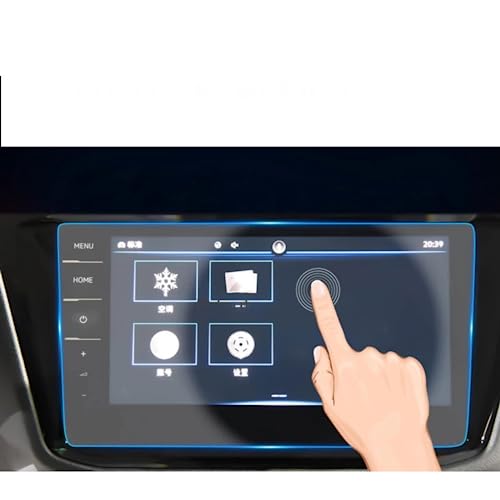 Écran LCD de film de navigation fini les rayures de console protection 9,2 pouces pour VW