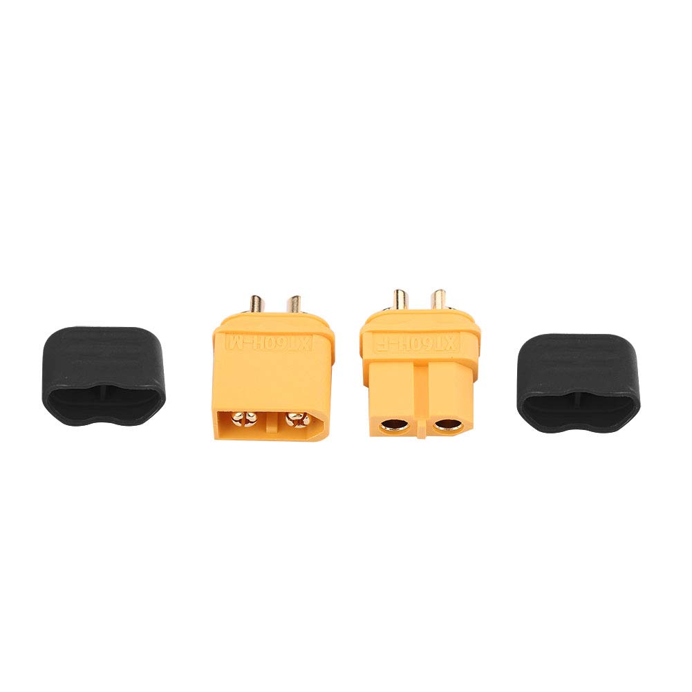 Amass XT60BE-M connecteur de batterie XT60 prise mâle plaqué or XT60 connecteur montable prise