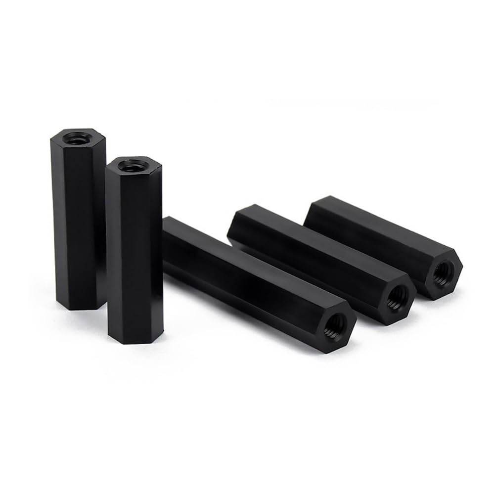 Distanziatori Esagonali in Nylon Nero da Femmina-Femmina, M4*30 mm,20 pezzi