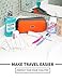 GOX Travel Toiletry Bag Dopp Kit Case for Men Multifunction Packing Organizer Pouch(Orange)