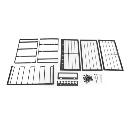 Wandmontierter Organizer für Elektrowerkzeuge, 4-schichtiger, hochbelastbarer Metallständer zur Lagerung von Bohrern in der Garage mit Haltern für Hammer, Zangen und Schraubendrehe
