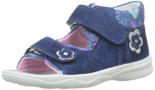 superfit Girls' Polly Sandals Open Toe, Blau 80, 22 EU
