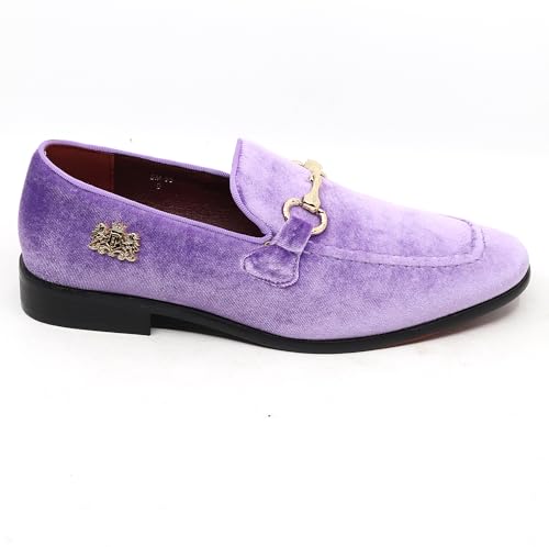 Image of Men's Velvet Designer Classic Dress Tuxedo Smoking Slipper Loafers Slip On Shoes SM-56