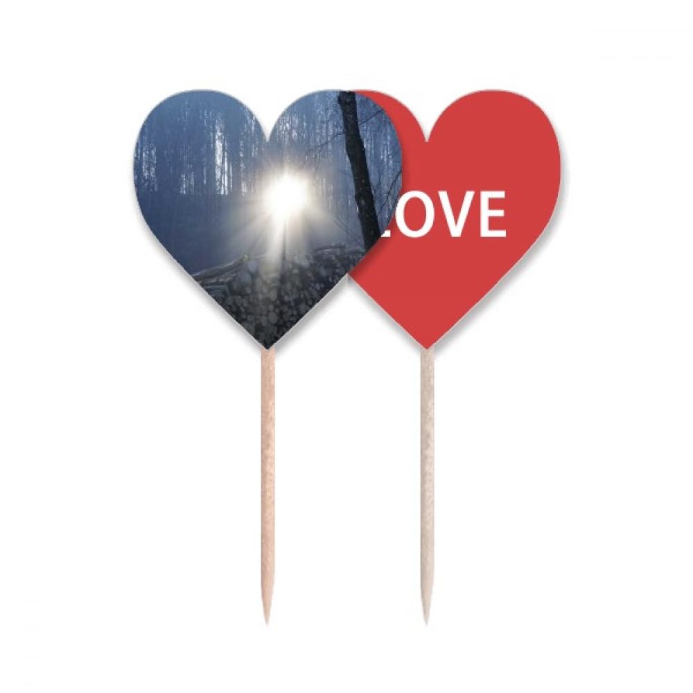 Cure-dents drapeau love cœur pour personnaliser les apéritifs dînatoires créatifs