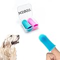 2 Pcs Dog Finger Toothbrush 360°Silicone Pet Finger Toothbrush for Dogs Cats?Dogs Teeth Plaque Dog Dental Care with Storage Case,Easy Dog Teeth Cleaning