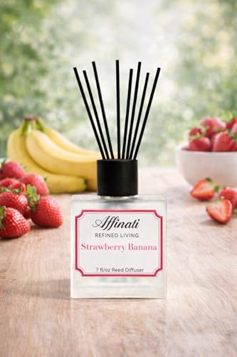 Difusor Reed Affinati Fresa Banana 7 fl oz con 8 varillas miniatura 2