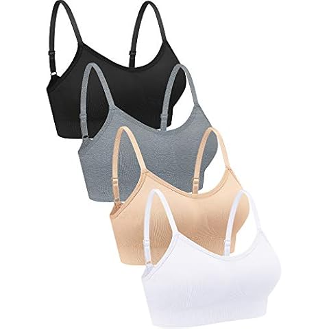 Conjunto de 4 Bralettes Geyoga con Cuello en V Cover