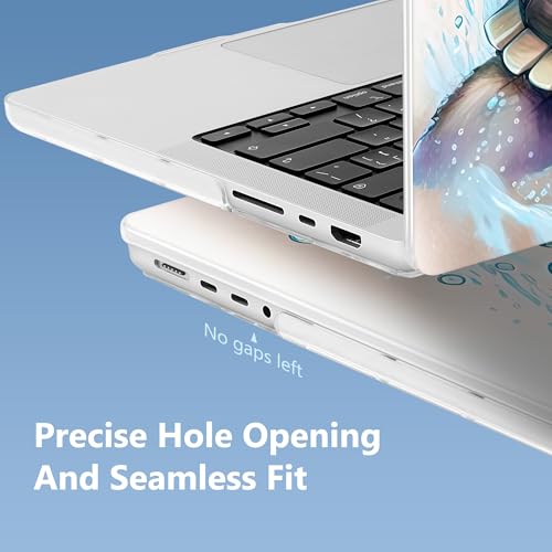 Mektron for 2026 MacBook Pro 14-inch M5 Case A3427 A3426 Fits 2025-2021 A3434 M4 A3112 A3401 A3185 M3 A2918 A2992 M2 A2779 M1 A2442 Pro/Max, Printed Plastic Hard Shell Laptop Cover, Cute Turtle by Mektron - Used condition - Image 5