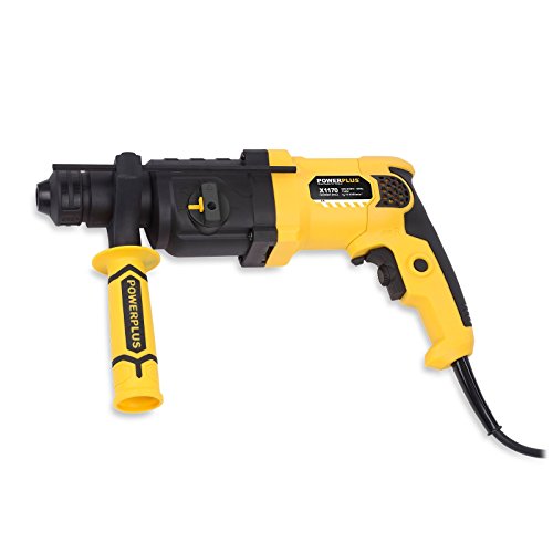 Powerplus Kombibohrmaschine POWX1170 Kombibohrer zum Bohren in Holz, Metall und Beton – Kombibohrer als Schlagbohrmaschine und Stemmhammer im Set mit Koffer sowie Meissel & Bohrer Zubehör – Bild 6