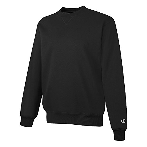 Champion Men's Max Crewneck Sweatshirt, Black, S