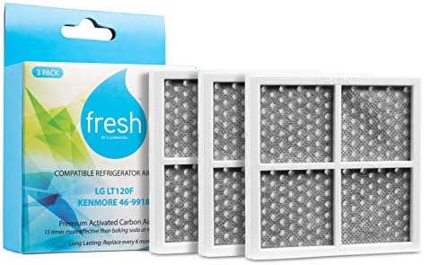mist Fresh LG LT120F Air Filter Replacement, Compatible Model Numbers: Kenmore Elite 9918, 795 and LG ADQ73214404, LMXS30776S, 3 Pack - Fresh
